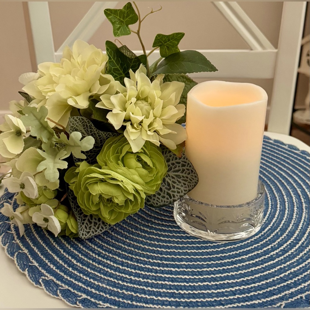 Vintage Fifth Avenue Crystal Round Candle Holder - Picture 8 of 10